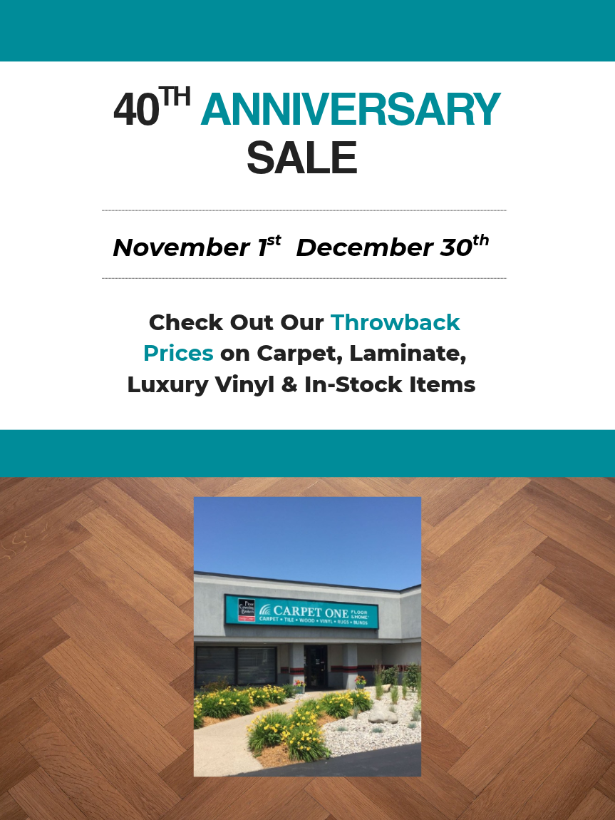 40th Anniversary Sale - Nov 1- Dec 30